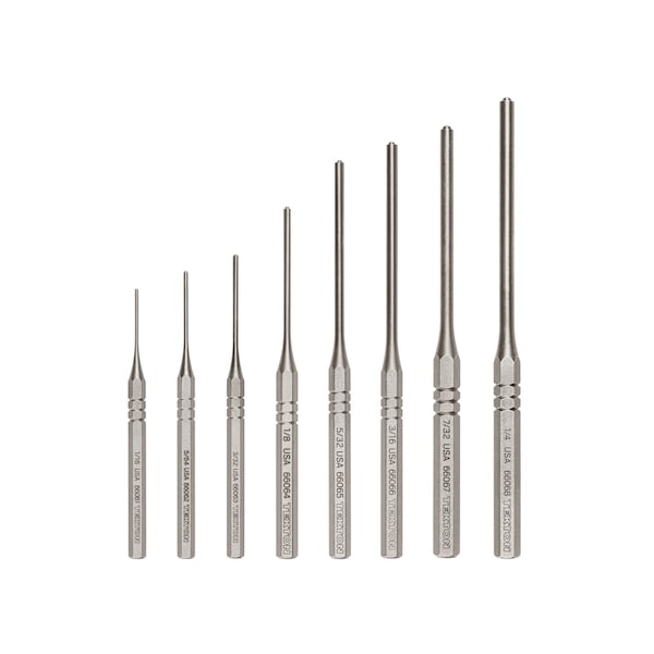 Roll Pin Punch Set, 8-Piece (1/16-1/4 in.)